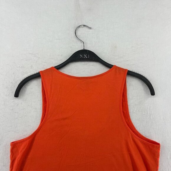 J.Crew Tank Top Womens XS Orange Eyelet Dot Pattern Scoop Neck Pullover Coastal - Picture 7 of 11